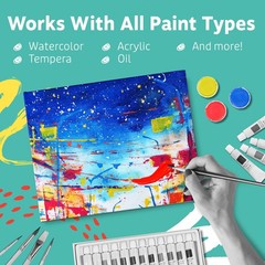 Canvases for Painting 12 Packs – 8 x 10” Blank Canvas 100% Cotton Painting Ca…