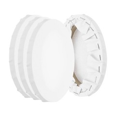 Stretched Canvas, 6 Pcs 16″ x 12″ Oval Canvas for Painting Primed Cotton Blan…