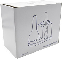 19040 30-Ounce Glue Container with Brush, White