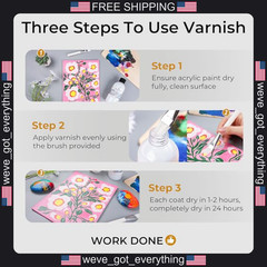 1 Pack Clear Acrylic Varnish for Art and Crafts