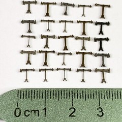 25 Pallet Forks Steampunk Altered Art Watchmaker Lot Pocket Watch Parts Findings
