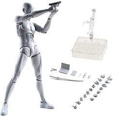 Art Manikin Figure Model for Sketching and Painting Supplies – Male, Grey