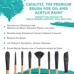 Princeton Catalyst Round Brush, Synthetic, Long Handle, Size 2, 1 Count
