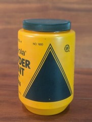1980s Crayola Powder Paint Orange Binney & Smith Art No. 1600 16 Oz Bottle