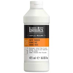 Liquitex 5216 Matte Varnish 16Oz. Bottle, 16 Fl Oz (Pack of 1), Multicolor,