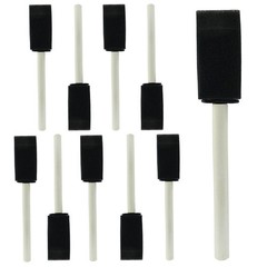 Foam Paint Brushes with Wooden Handle Sponge Painting Brush Set