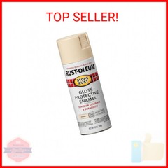 Rust-Oleum 7770830 Stops Rust Spray Paint, 12 oz, Gloss Almond