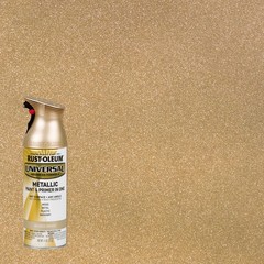 Rust-Oleum Universal Premium Metallic Spray Paint, 11 oz Gilded Brass- 330504