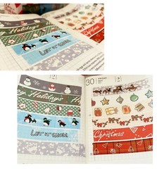 12 Days of Washi Tape by Ranberri – Christmas Themed – for Bullet Journal Gifts