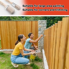 Chalk Paint Brushes Round Paint Brush for All Water Based Paints, Chalk Paint…