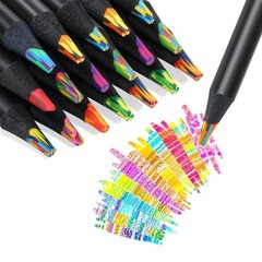12 Colors Rainbow Pencils for Kids Adults, 24 Pack Rainbow Colored Pencil Art…