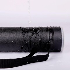 Adjustable Waterproof Poster Storage Tube 24″-40″ Black for Artwork & Blueprints