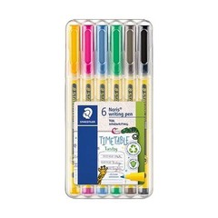 Staedtler Noris Writing Pen Fineliner 6/Pk Asst Color Sketch School Office Draw