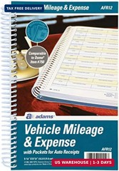 Adams ABFAFR12 Vehicle Mileage and Expense Journal, 5-1/4″ x 8-1/2″, Fits the Gl