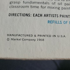 Vintage 1960s NEW Markal Artists Oil Paintstik Solid Oil Paint Sticks #100 Pro