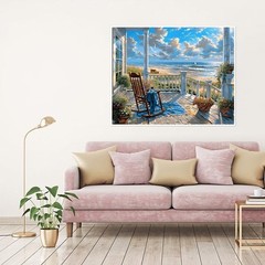 Transform Your Space: 16×20 Beach Paint by Numbers for Adults and Beginners