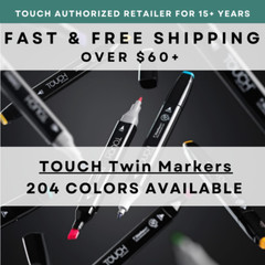 Shinhan TOUCH Twin Markers All 204 Colors – U.S. Authorized Retailerinter