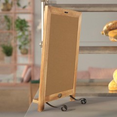 12″ x 17″ Freestanding Tabletop or Wall Mount Magnetic Chalkboard-Torched Wood