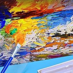 20x30CM Acrylic Paint Tray – Clear Rectangle Paint Palette