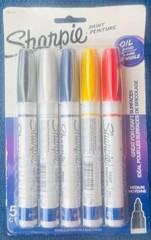 3 Packs of Assorted Sharpies Oil Based Medium Fine Permanent Markers SEALED NIB