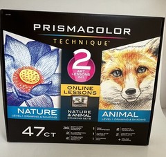 Prismacolor Technique, Art Supplies & Digital Art Lessons, Level 1 Bundle, 47 ct