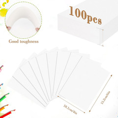 100PCS 4X6 Watercolor Paper Bulk, 140Lb/300G Cold Press Thick Water Color Paper