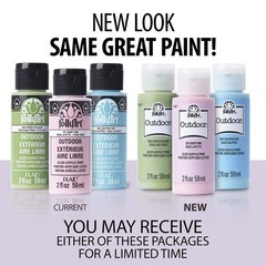 Outdoor Acrylic Paint Assorted Colors 2 Ounce 1631 Cobalt