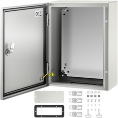 Carbon Steel Electrical Box, 16x12x6 inches, Hinged Cover, IP66 Waterproof &…