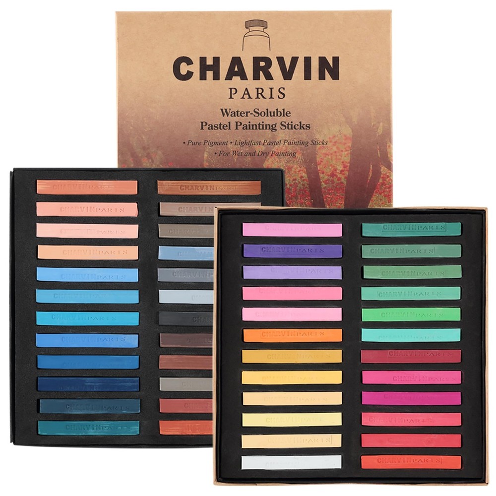 48 Colors Artist Colored Chalk Pastels Water Soluble For Wet Dry Painting