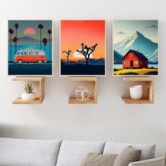 8 Pack 8×10 Pre Drawn Canvas Boards for Painting for Adults, Sip and Paint Pa…