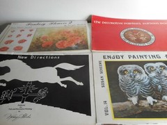 Vintage Lot 30 Scheewe Painting books Workbooks Patterns Tole Oil 1970s