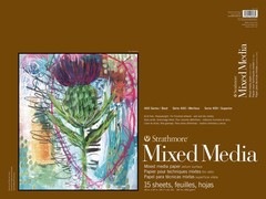 18″x24″ 15 Sheets 400 Series Mixed Media Pad White Heavyweight Art Paper