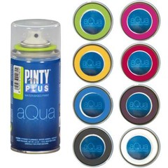 Pintyplus Aqua Water Based Spray Paint, 8 Piece Mini Artist Set – Intense Colors