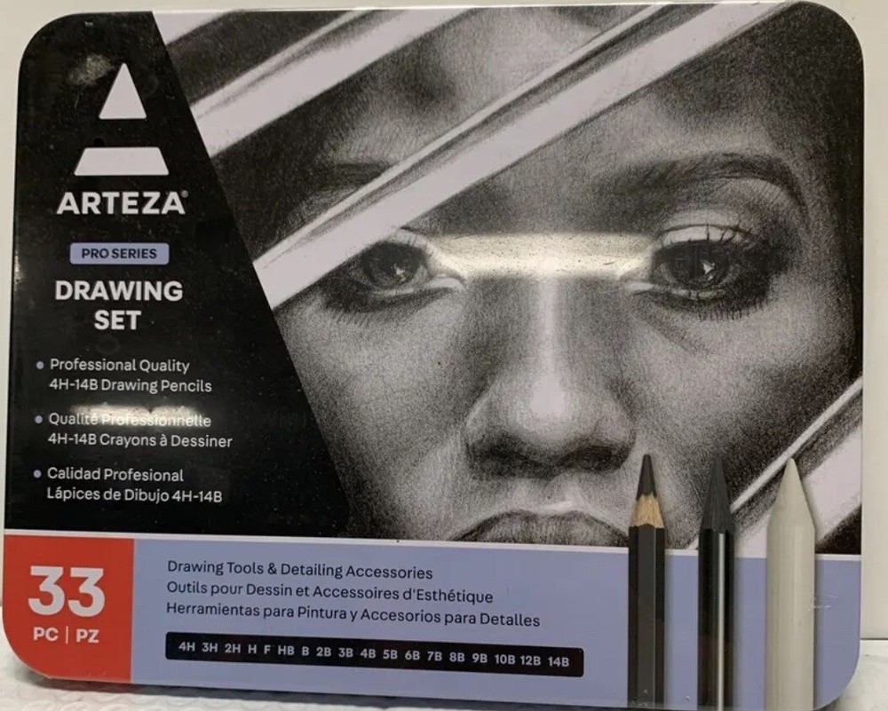 Arteza Pro Series Drawing Set of 33 pc|pz #7393