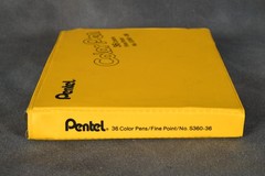 VTG Pentel Color Pen 36 Colors Fine Point Marker S360-36 Taiwan Rare – 1 Missing