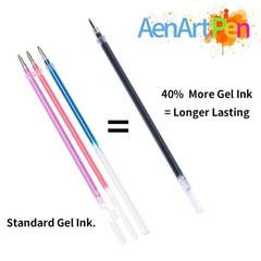 Aen Art Glitter Gel Pens Colored Fine Tip Markers with 40% More Ink for Adult…