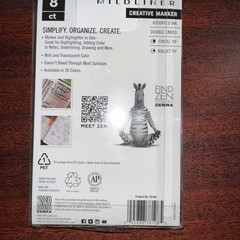 Zebra Mildliner Creative Double Ended Water Resistant Markers 8 Count