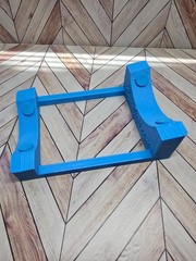 Tilted Plastic Cup Cradle For Tumblers To Apply Decals Blue 3.50″x5.25″ NEW