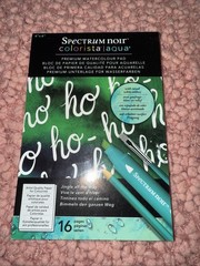 Spectrum Noir Colorista Watercolor Pads X 5 Holiday Embossed Foil – New/sealed!