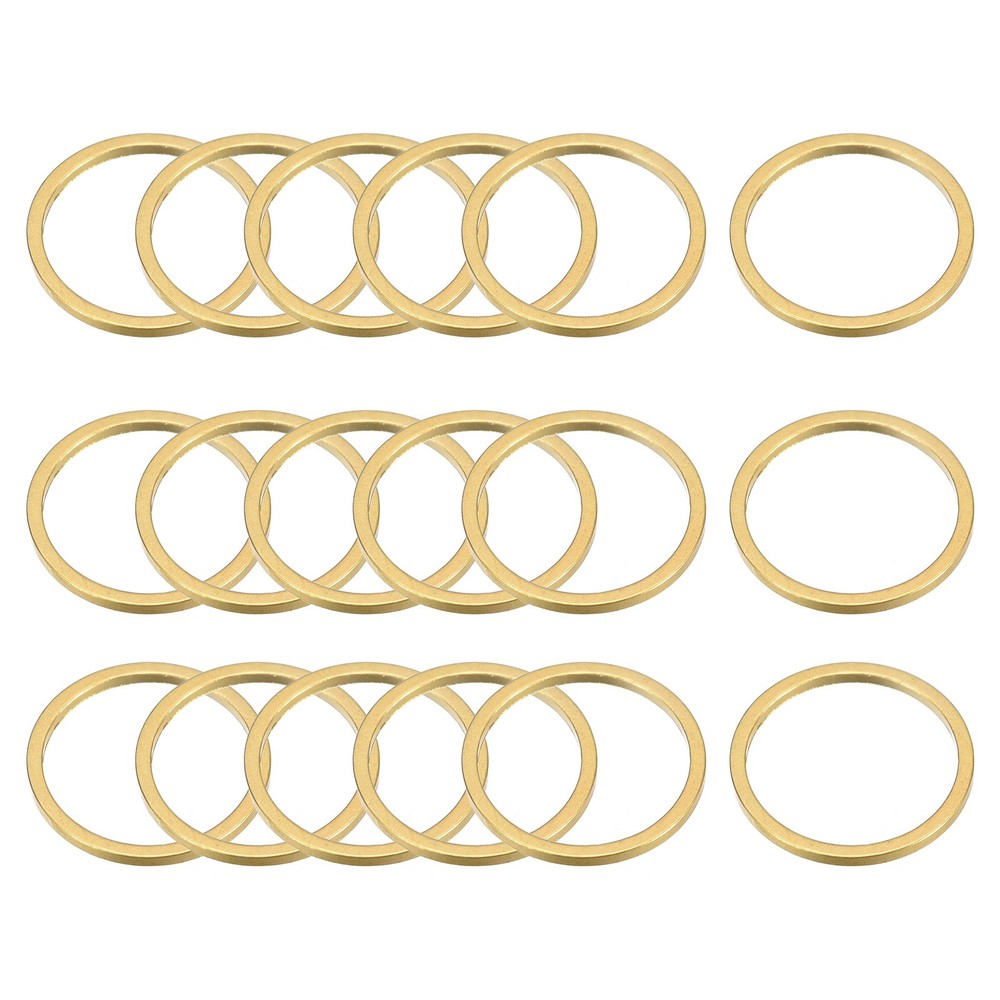 Round Earring Beading Hoop Rings Circle Link Ring 12mm/ 0.47″ Brass Tone,100pcs