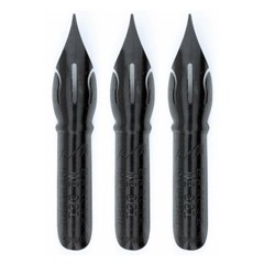 Brause Steno Nib 361 Blue Pumpkin Very Fine Point Pack of 3 Writing Instruments