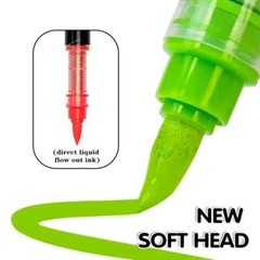 168 Colors Acrylic Paint Pens Markers Brush Tip For Rock Painting Canvas Stone