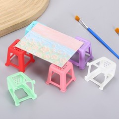 8Pcs Mini Canvas Stands for Painting, Small Canvas Stands, Blue/Red
