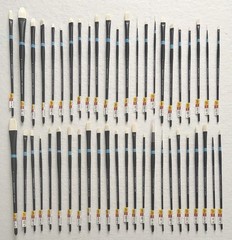 (44) Princeton Aspen Long Handle Synthetic Oil /Acrylic Paint Brushes – NEW