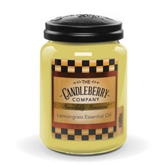 Candleberry Candles | Lemongrass Essential Oil Candle | Best Large, Yellow