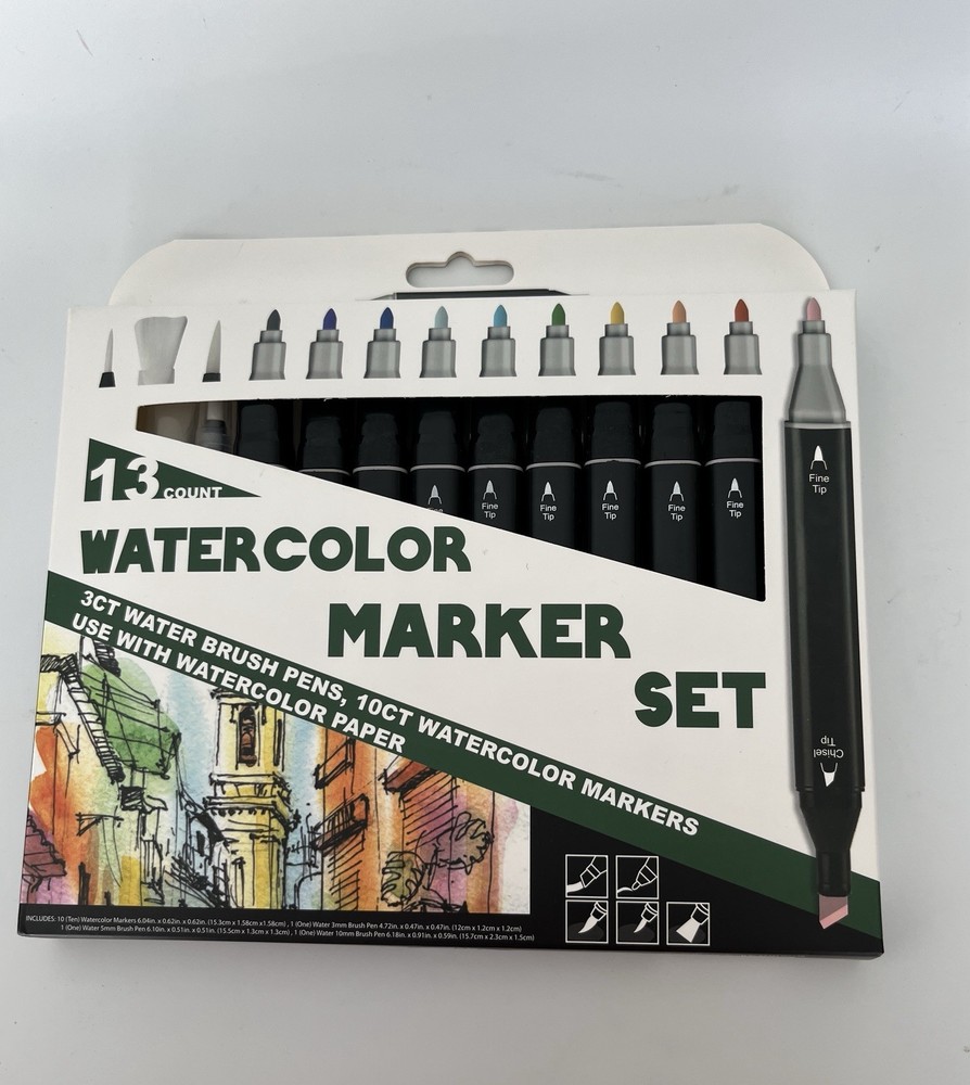 13 Count Watercolor Marker Set