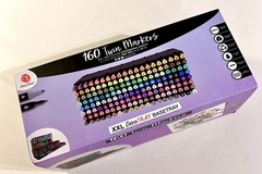Decotime 160 XL PACK Twin Markers Paint ART Deco Tray ANY SURFACE Professional