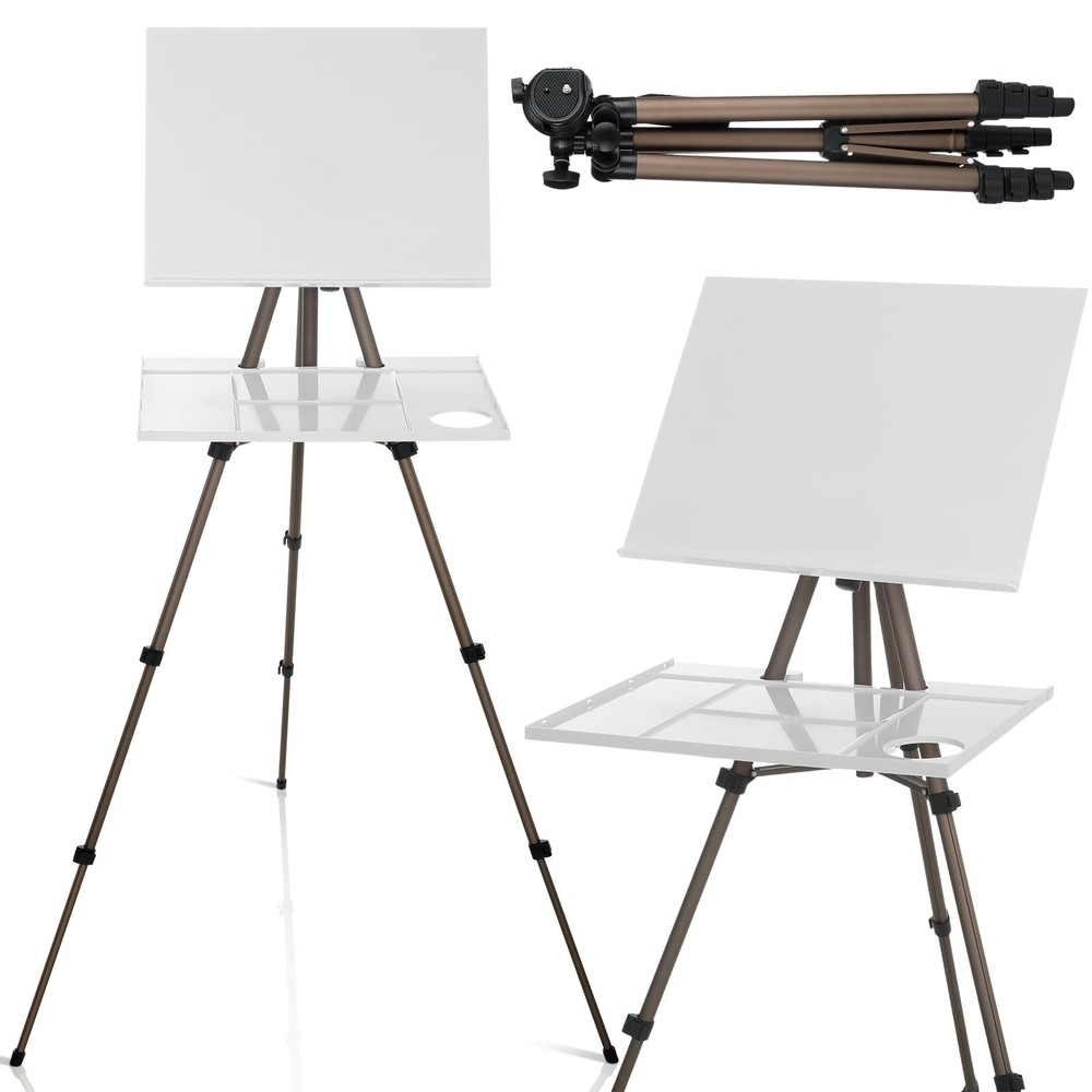 17-65 Inch Artist Watercolor Portable Easel with Sturdy Tripod Adjustable Alu…