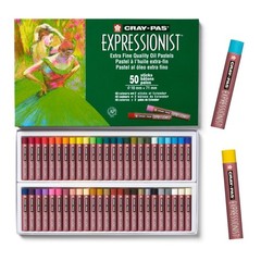 SAKURA XLP50 50-Piece Cray-Pas Expressionist 1 Count (Pack of 50), Multicolor