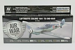 Vallejo Model Air Paint Set: Luftwaffe Colours 1941 to End-War – VAL71166